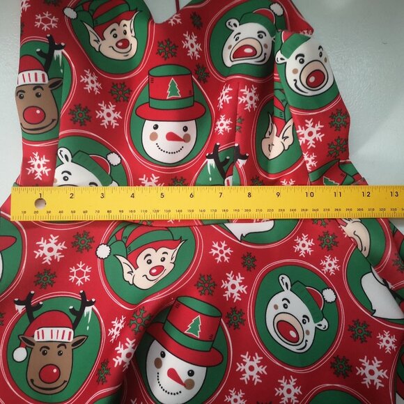 Urban Heritage Fit & Flair Ladies Christmas Dress with Necklace included - Picture 11 of 12